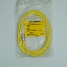 TURCK Single Ended, Cordset, 1/2 in Female, Straight, 2m, PVC, Microfast,KB 6T-2