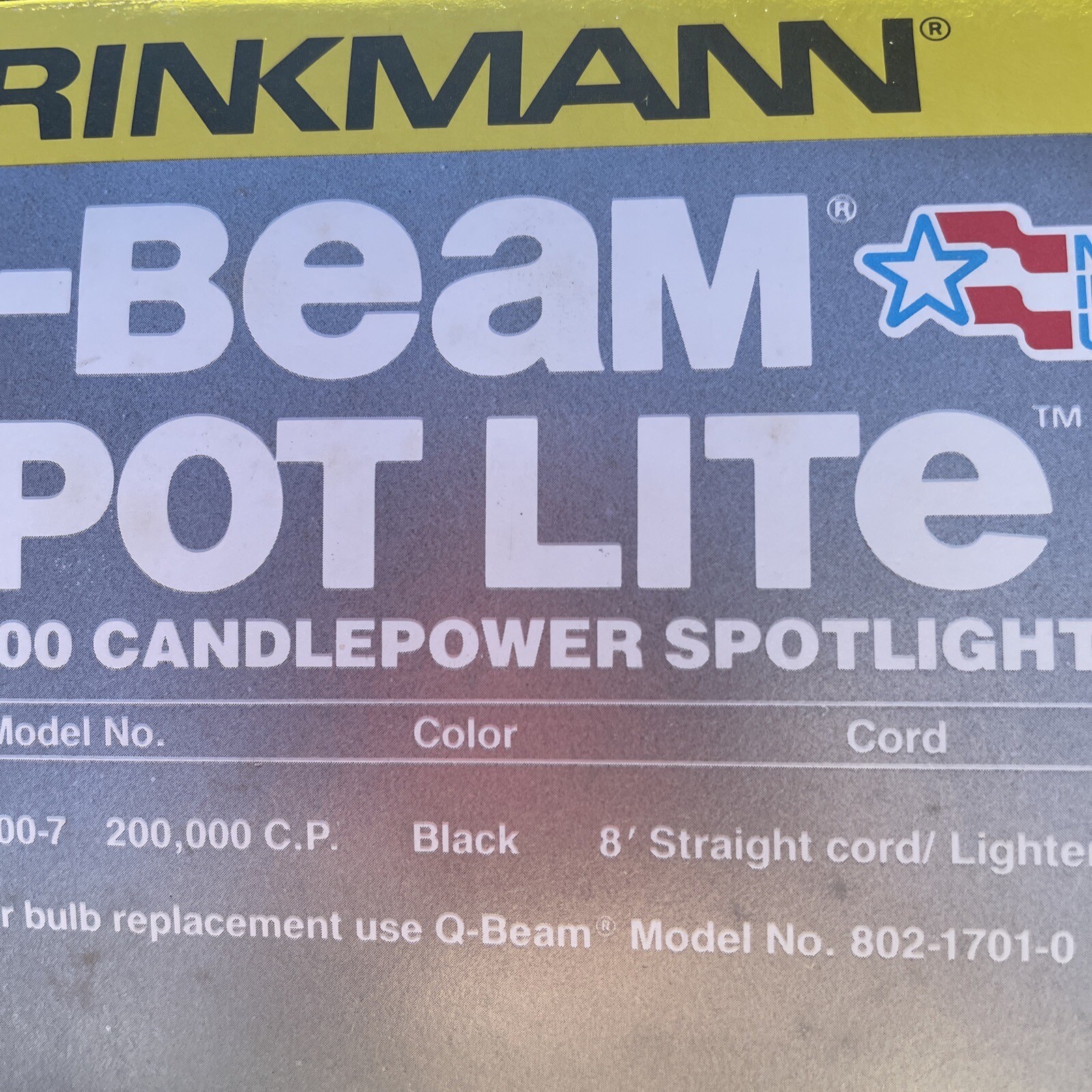 BRINKMANN QBeam Spot Lite Light 200,000 Candlepower LAST ONE eBay