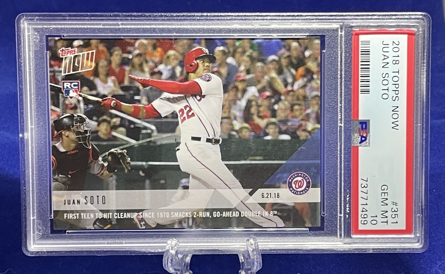 2018 Topps Now Juan Soto #351 PSA 10 🔥