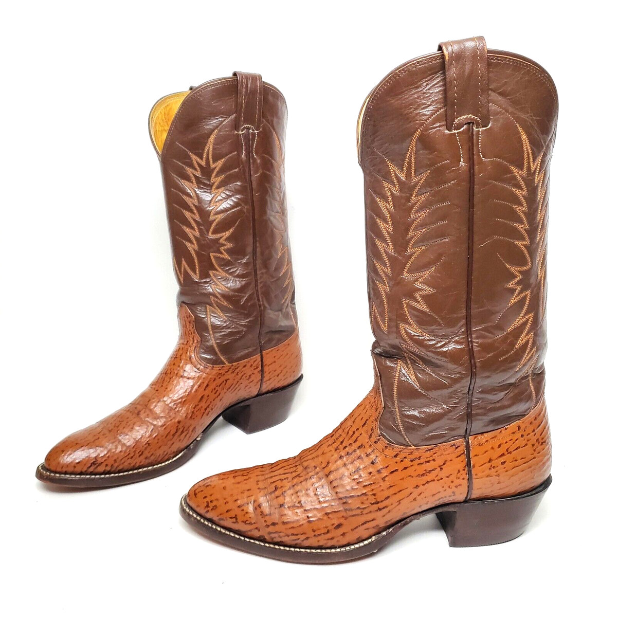 NOCONA Exotic Shark Skin Western Cowboy Boots Men's US 9.5 D | eBay