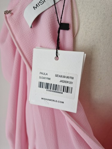 MISHA COLLECTION Pink Paula Dress sz 8 - Picture 9 of 10