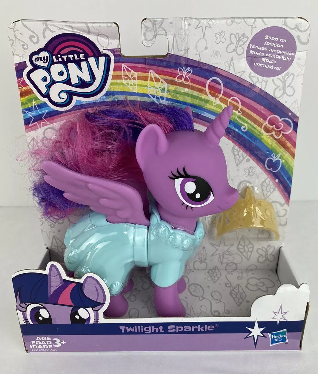 My Little Pony Twilight Sparkle Snap On Fashion Dress Up Toy MLP 6” | eBay