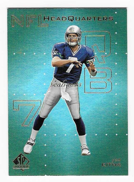 1999 Upper Deck SP Authentic NFL Headquarters Jon Kitna Seattle Seahawks #HQ8