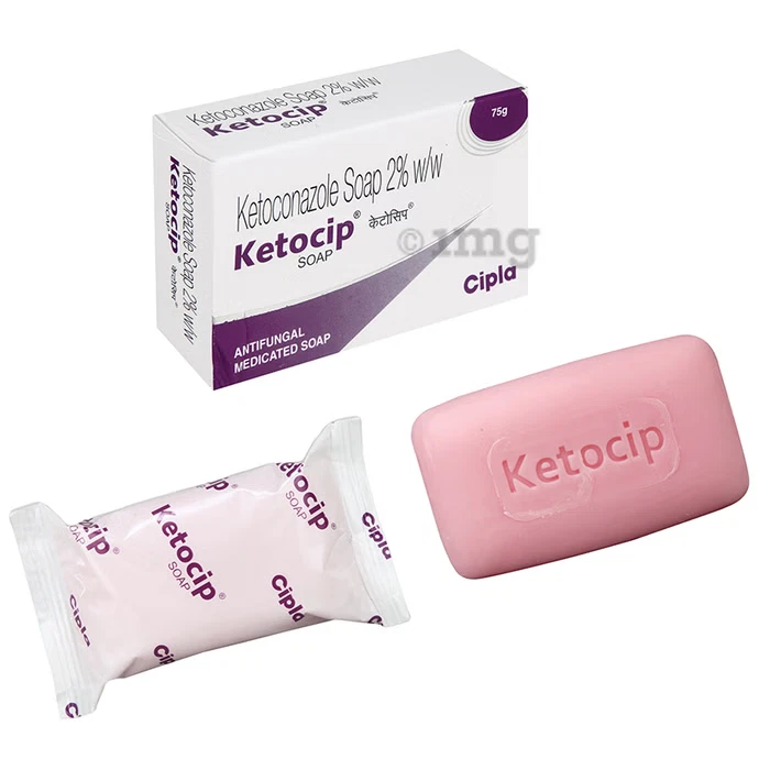 5 X Keto cip Antifungal Soap 75grams each Treats Fungal Infection Of the Skin