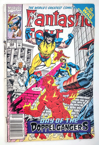 1992 Marvel Comics Fantastic Four #368 Comic Book An Infinity War Crossover - Picture 2 of 3