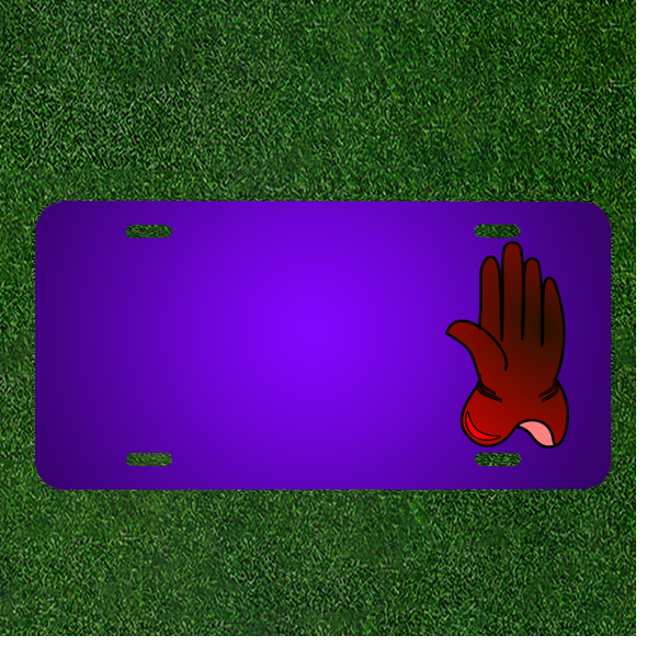 Create Your Own Custom Personalized License Plate Design with Added Names for Glove Hand Protection