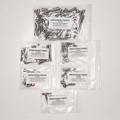 Honda CB 600 F S HORNET 1998-2006 stainless steel socket screw kit No. 3 engine housing CB600