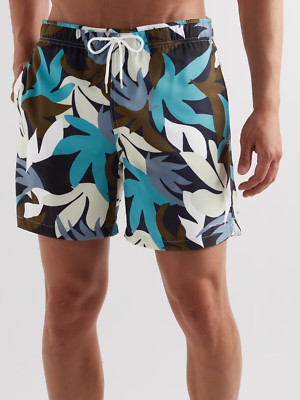 NEW NN07 No Nationality High Summer Jules Tropical Print Swim Shorts Men's SZ XL