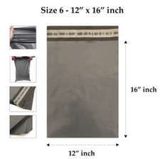 Image of Grey Mailing Bags Postage Mixed Sizes Strong Poly Self Seal Plastic Postal UK