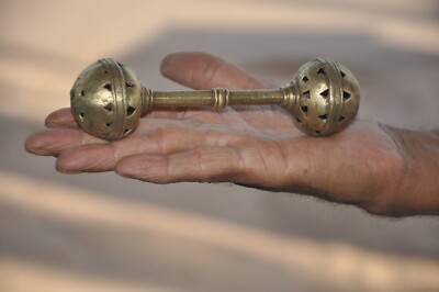 Vintage Dumble Shape Brass Handcrafted Jali Cut Work Baby