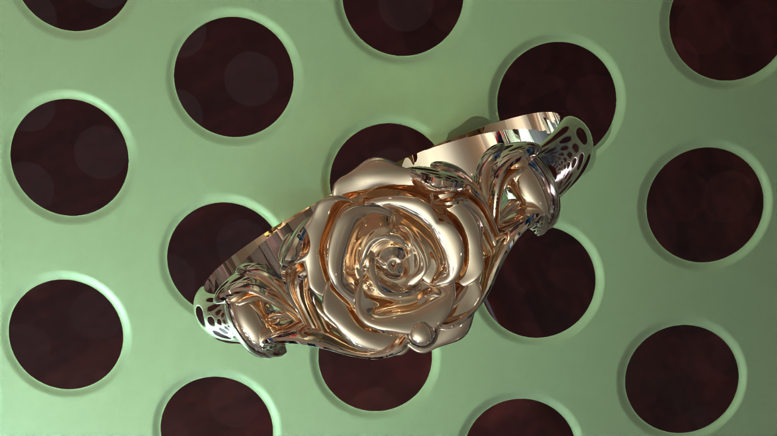 Solid 14K Rose Gold Flower Ornament Engagement Ring Band eBay