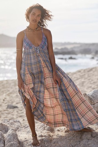 Plaid June Bug Maxi Dress Size 