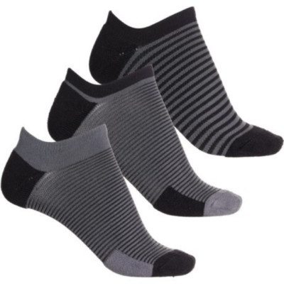 Lemon Powder Runner Ribbed No-Show Socks - 3-Pack, Below the Ankle (For Women) S