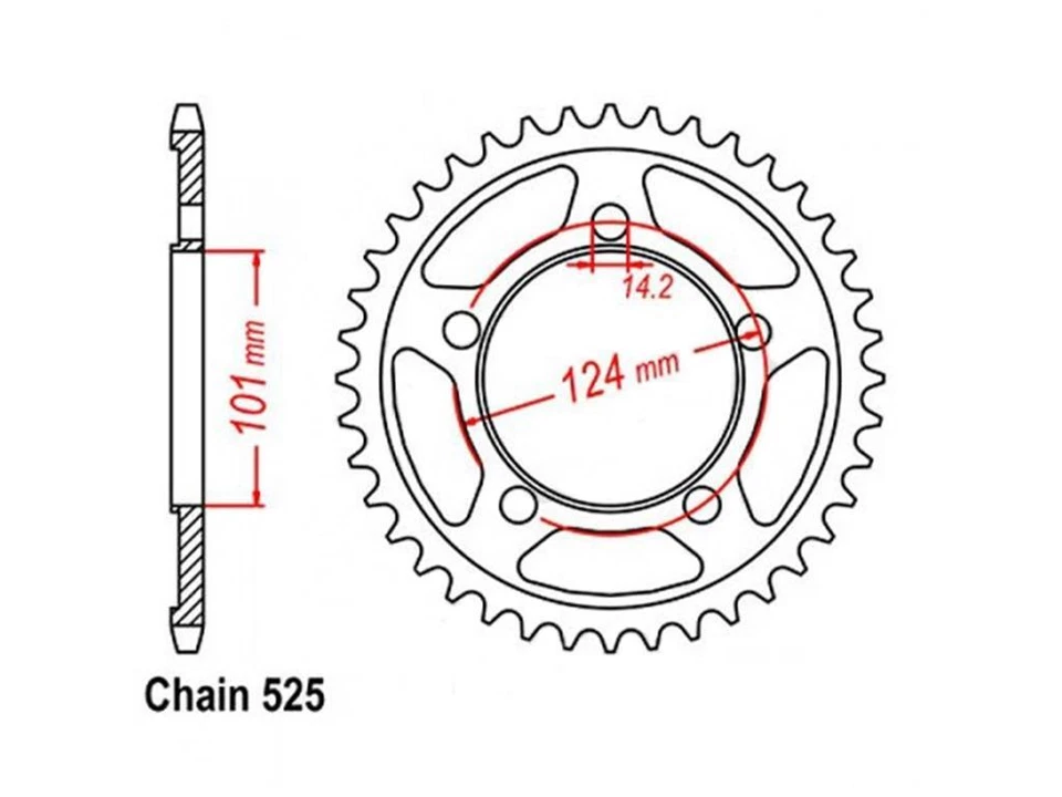 Superspox Stealth Pignone Adatto An KTM LC8 950 990 Superduke Supermoto RC8 41Z - Immagine 2 di 2