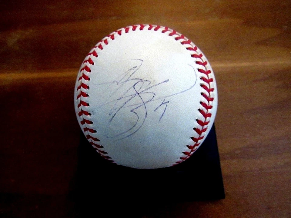 MIKE PIAZZA NEW YORK METS DODGERS HOF CATCHER SIGNED AUTO OML BASEBALL PSA/DNA - Image 3 of 3