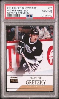 2014 FLEER SC SKYBOX PREM #28 WAYNE GRETZKY 174/299 PSA 10