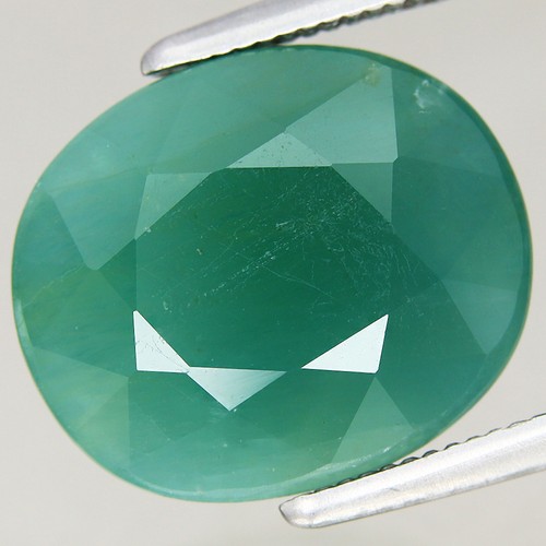 4,85ct 11,6x9,8mm Oval Natürlicher Bläulich Grün Grandidierit Edelstein Madagaskar, Af