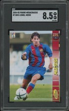2004/05 Panini Megacracks La Liga Soccer #71 Lionel Messi Rookie SGC 8.5 NM-MT+