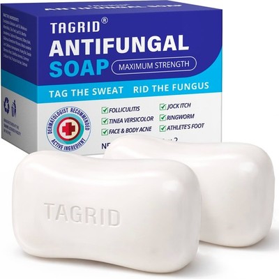 Tagrid Antifungal Soap, Oatmeal Tea Tree, Jock Itch, Ringworm & Fungal Acne