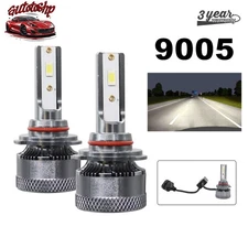 2 Sides 9005 HB3 LED Headlight High Low Beam Bulbs Bright Kit White Lamp 2 PCS