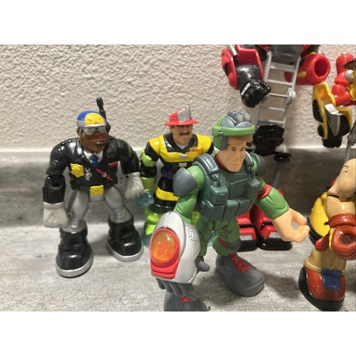 Vintage Rescue Heroes Lot Of 7 Figures Fisher Price - Picture 2 of 12