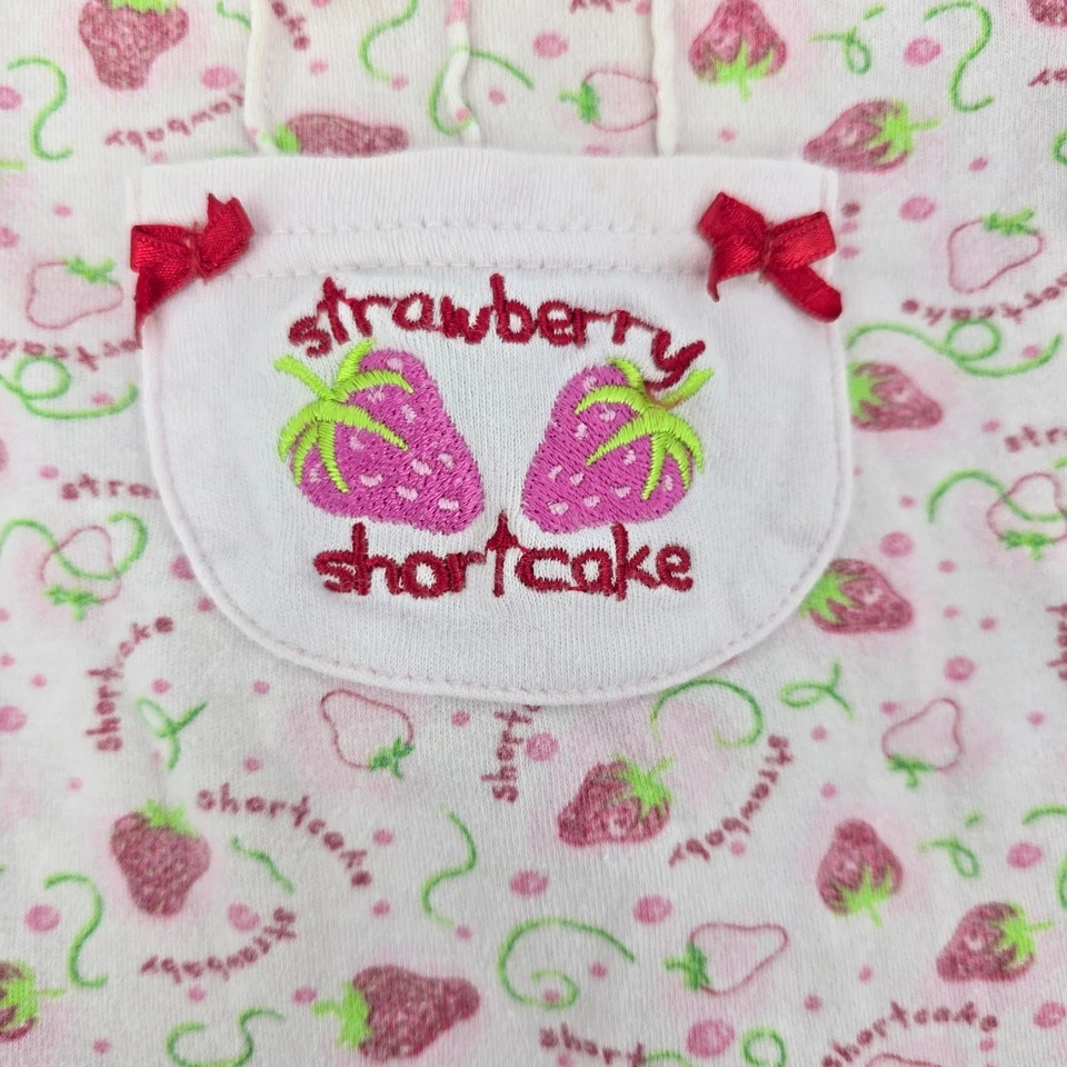 Mameluco de bebé vintage Y2K Bright Future Strawberry Shortcake Foto 2 de 4