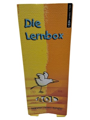 AOL Die Lernbox Karteikarten System Lernen Behalten Gelb F304