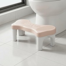 Toilet Foot Stool Thick Plastic Toilet Stool Non-Slip for Women
