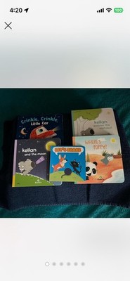 KiwiCo Kellan Board Books Set of 5 for Ages 1-4 Years, Age Level 1-2 3-4 Years