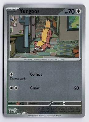 Yungoos - MEG #109/132 ME01: Mega Evolution Common Reverse Holofoil NM