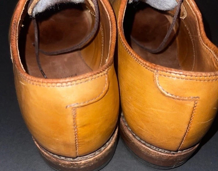 Allen Edmonds "PARK AVENUE" Leather Cap-Toe Oxford Shoes Men Sz 9.5 D Brown - Image 3 of 4