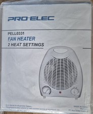 Pro-Elec PELL0331 2KW Fan Heater with 2 Heat Settings