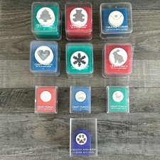 Paper Punch Lot of 9 Crafting Scrapbooking Punches CP-1 CP-2 CP-7 Mixed