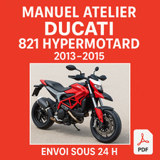 Manuel Atelier Ducati Hypermotard 821 2013-2015 Revue Technique Moto RMT CD PDF