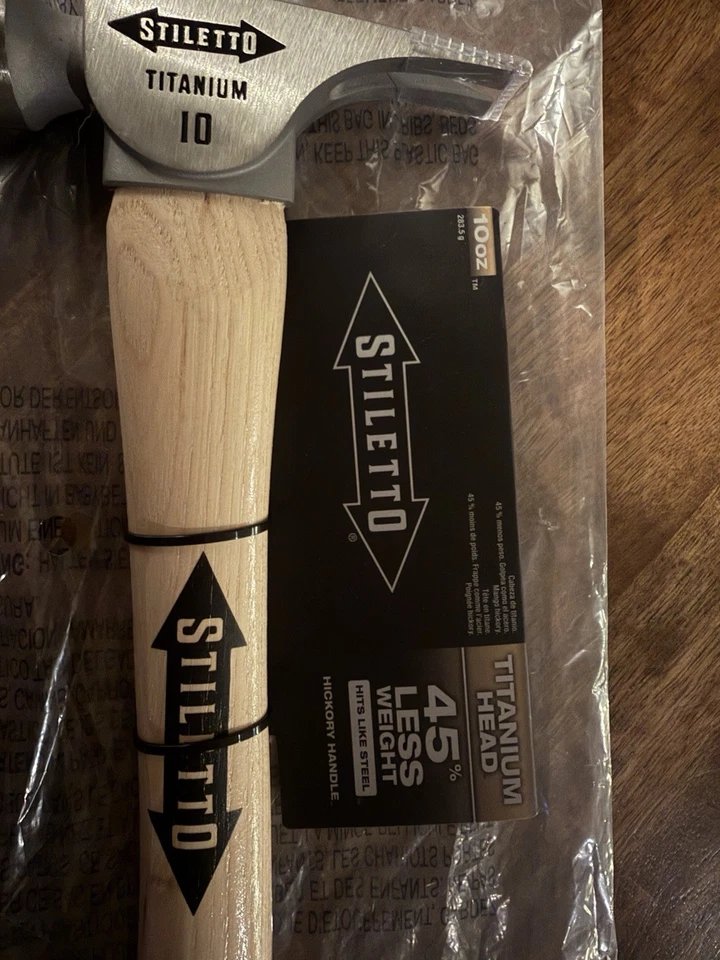 Stiletto FH10c Smooth Face Curved Handle Titanium Finish Handle - Image 3 of 4