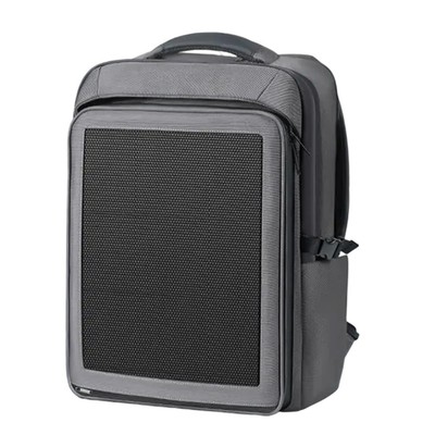 Get Charged Anywhere Compact 30W Solar Backpack with Large Storage Capacity