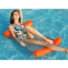 1 Pcs Floating Bed Sofa Inflatable Floating Water Hammock Float Pool Lounge Bed