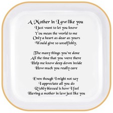 Mother in Law Gifts from Daughter law, Jewelry Dish for Women White