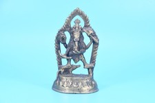 Estatua de latón Ganesha, pequeño ídolo elefante hindú, estatuilla del Señor Ganesh con arco,