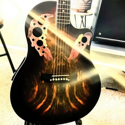  PROS & BEGINNERS! O Style Acoustic-Electric Guitar +Soft Case/Gig Bag!
