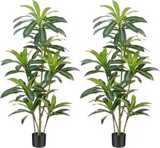 150cm Artificial Dracaena Plant Large Fake Plants with Black Planter Artificial