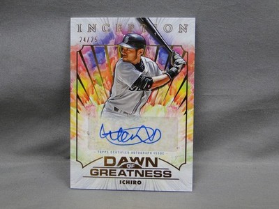 2025 Topps Inception Ichiro Dawn Of Greatness /25 Autograph SSP Mariners DOGA-I