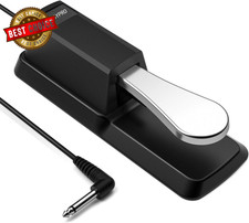 Sustain Pedal for Yamaha Keyboard, Piano Keyboard Pedal with Polarity Switch for