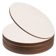 24 Pack 8 Inch Wooden Circles for Crafts 0.2" Thick Unfinished Round 8 inches