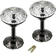 BTSKY A Pair Extra Large 60mm Glass Crystal Curtain Hold Backs Tie Back Wall Ho
