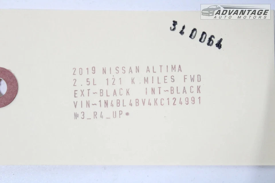 2019-2024 NISSAN ALTIMA TRANSMISSION OIL COOLER WATER LOWER COOLANT HOSE OEM - Image 4 of 4