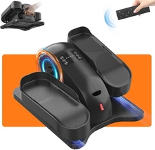 Mini Elliptical Under Desk Electric Leg Exerciser Seated Pedal w/ Remote Control