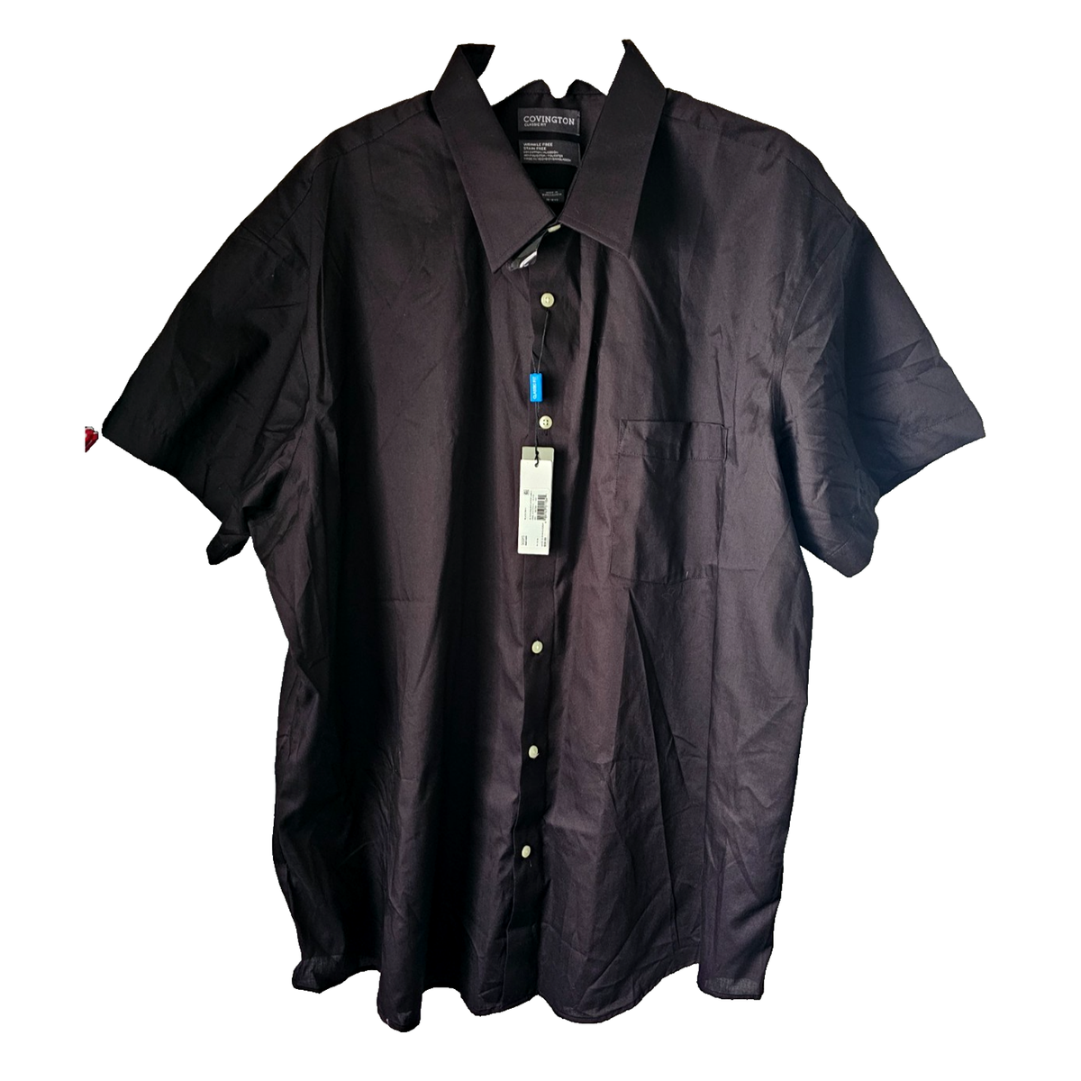 New Covington Men's Black Short Sleeve Dress Shirt Size 19-19 1/2 Classic Fit | eBay New Covington Men's Black Short Sleeve Dress Shirt Size 19-19 1/2 Classic Fit | eBay