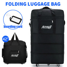 42" Extra Large Travel Luggage Wheeled Trolley Holdall Suitcase Case Duffel Bag