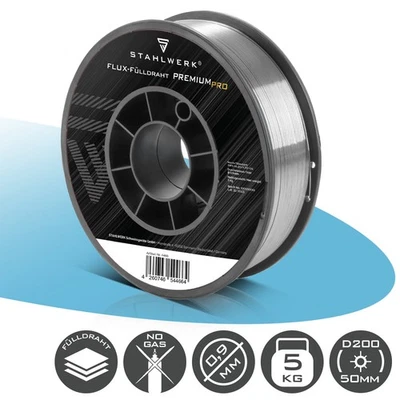 STAHLWERK MIG MAG Fil de soudage Premium Fil fourré Fil de flux E71T-GS Ø 0,9 mm